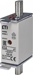 ETI 004181212 Pojistka nožová NV  00 C gL-gG KOMBI 500V 63A Hromadná Objednávka