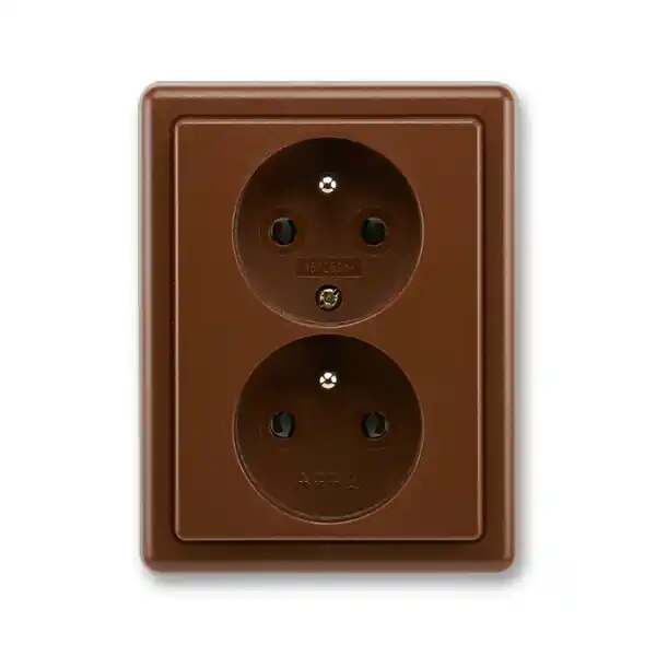 ABB 5512C-2349 H3W BLISTR Zásuvka kompletní CZ1x2, 16A, 250 Vstř. Finální Výprodej