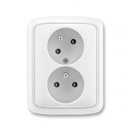 ABB 5513A-W02357 B BLISTR Zásuvka kompletní CZ1x2, 16A, 250 Vstř., bezšroub. Akční Nabídka