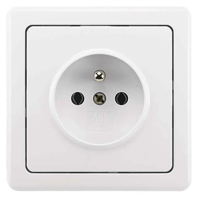 ABB 5518G-02349 B1W BLISTR Zásuvka jednonásobná chráněná, 16A, 250 Vstř. Autentický