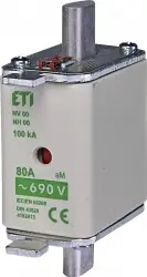 ETI 004182413 Pojistka nožová NV00 aM KOMBI 690V 80A Sleva