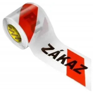 Nová Kolekce ANTICOR - Výstražná fólie 610 červeno/bílá 80x300x0,04 "ZÁKAZ VSTUPU" *1905