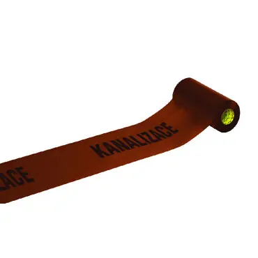 Dokud Zásoby Vydrží ANTICOR - Výstražná fólie 617 hnědá 300x100x0,08 "KANALIZACE" *916