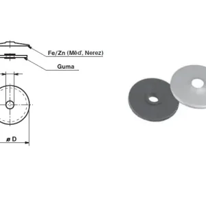 Záruka V Ceně TREMIS Z106 / 8 ( guma ) podložka gumová
