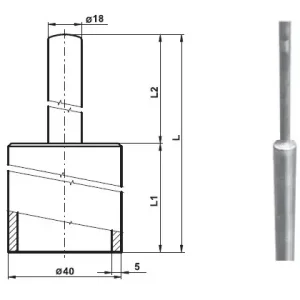 TREMIS VN3035 / JT 4,0 ( AlMgSi ) jímací tyč s rovným koncem-trubka Velkoobchod