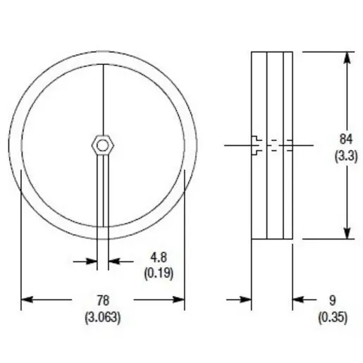 ALLEN BRADLEY 92-39 Reflexní odrazka, kruhová, průměr 76mm Sleva