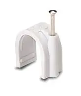 Přímo Od Výrobce WAPRO kabelová příchytka MATRIX U1 s tvrzeným hřebíkem, Ø 14,0 mm, 100 ks, bílá *wpr2