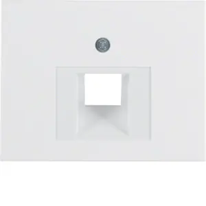 Vysoce Kvalitní BERKER 14077009 Centrální díl pro zásuvku datovou 1x RJ45, šikmá, Berker K.1, bílá, lesk