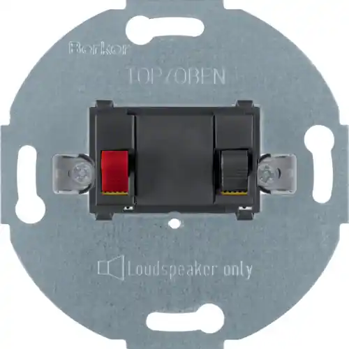 Výhodná Nabídka BERKER 457205 Zásuvka, reproduktorová MONO, průřez vodičů max. 10mm, čelní panel: bezšroub