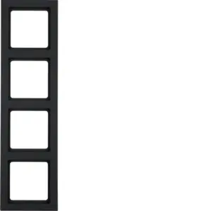 Rychlé Dodání BERKER 10146096 Rámeček 4-násobný, Berker Q.3, antracit, sametová