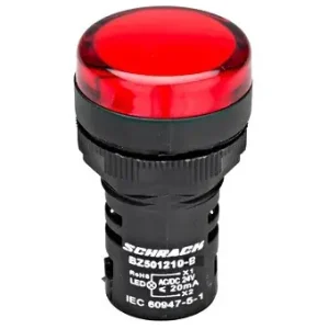SCHRACK BZ501210-B LED signálka monoblok 24V-AC/DC, červená Trendový