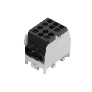 Moderní POLLMANN 2080172 Svorkovnice rozbočovací HLAK 25 1/4 M2, 100A, 1pól., AL/CU, IP20, černá, na DIN