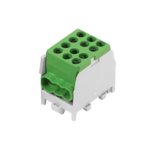 Top Prodej POLLMANN 2080170 Svorkovnice rozbočovací HLAK 25 1/4 M2, 100A, 1pól., AL/CU, IP20, zelená, na DIN