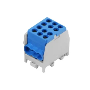 POLLMANN 2080169 Svorkovnice rozbočovací HLAK 25 1/4 M2, 100A, 1pól., AL/CU, IP20, modrá, na DIN Limitovaná Edice