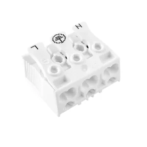 Pouze Dnes ELECTRO TERMINAL 88167522 Svorkovnice SLK 3/3 (N-E-L) pro svítidla, bezšroubová, PC, bílá