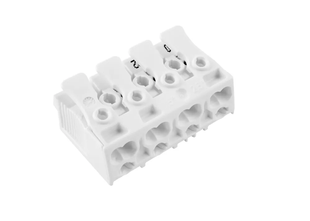 ELECTRO TERMINAL 88714701 Svorkovnice SLK 3/4 (bez potisku) pro svítidla, bezšroubová, PC, bílá Omezená Nabídka