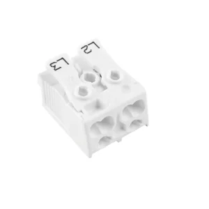 Celosvětová Doprava ELECTRO TERMINAL 88167529 Svorkovnice SLK 3/2 (L2-L3) pro svítidla, bezšroubová, PC, bílá