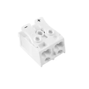 ELECTRO TERMINAL 88167625 Svorkovnice SLK 3/2 (+ -) pro svítidla, bezšroubová, PC, bílá Finální Výprodej