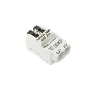 Ruční Výroba ELECTRO TERMINAL 1077210 Svorka krabicová páčková SDKF 2/10 univerz., bezšroubová (bílá, bal.=10ks)