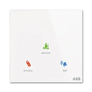 Top Prodej ABB 2CKA006300A1549 KNX Tacteo ovladač hotelový vnější bez čtečky karet, 86x86