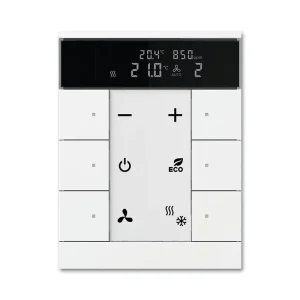 ABB 2CKA006330A0010 KNX ClimaECO prvek ovládací 6násobný s ovládáním HVAC; studio bílá Akce