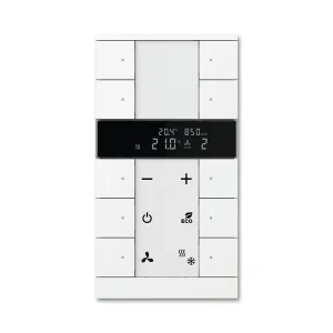 ABB 2CKA006330A0012 KNX ClimaECO prvek ovládací 10násobný s ovládáním HVAC ; studio bílá Moderní