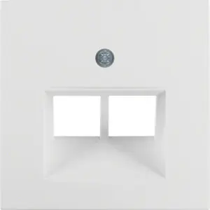 Oblíbený BERKER 14098989 Centrální díl pro zásuvku datovou 2x RJ45, šikmá, Berker S.1/B.x, bílá