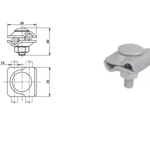 Aktuální TREMIS VN3210 / SUb AL ( AlMgSi ) svorka univerzální bez středové desky