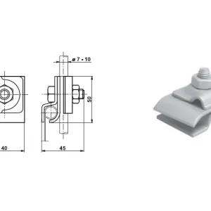 Speciální Cena TREMIS VN3255 / SOc AL ( AlMgSi ) Svorka na okapové žlaby