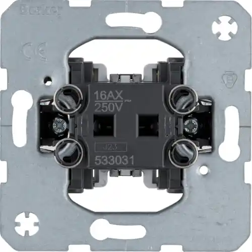 BERKER 533031 Vypínač, kolébkový, řazení 1, 10 AX, 250 V ~, modul přístroje Časově Omezené