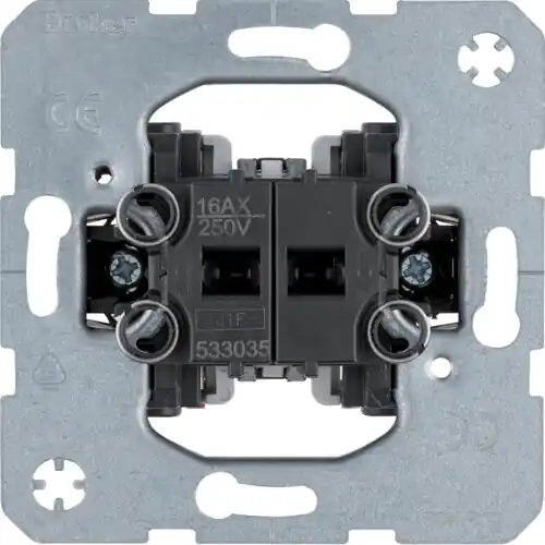 Autentický BERKER 533035 Vypínač, kolébkový, řazení 5, 10 AX, 250 V~, modul přístroje