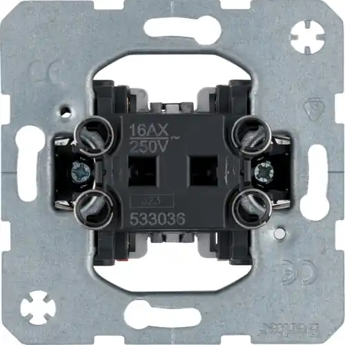 Poslední Šance BERKER 533036 Vypínač, kolébkový, řazení 6, 10 AX, 250 V~, modul přístroje