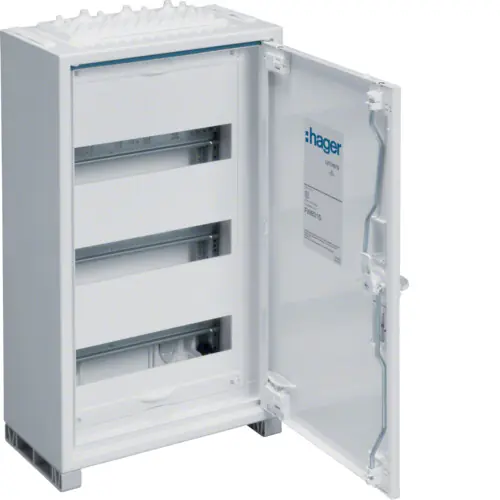 HAGER FWB31S Rozvaděč nástěnný FW, IP44, tř. ochr.II, 36 mod., 500x300x161, bezšr. svorky Cenový Hit