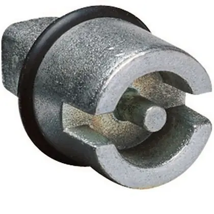 Garance Vrácení Peněz HAGER FL97Z Dveřní uzávěr - dvojitý s trnem 3 mm a klíčem (přísl. Orion)