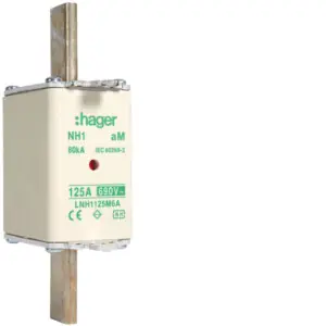 Akční Nabídka HAGER LNH1125M6A Pojistka nožová, velikost NH1, 125A aM, 690V AC