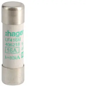 Zlevněný HAGER LF416M Pojistka válcová, velikost 14x51, 16A aM, 690V AC