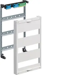 Cenový Hit HAGER UW31U Rám s DIN lištami, krytem a bezšroub. svorkami pro FW3xUS1, výška 500mm