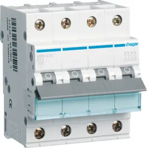 Trendový HAGER MBN413 Jistič 4 pól. 13A, charakteristika B, 6 kA