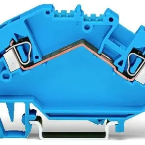 Prémiový WAGO 781-604 2-vodič. průch. řad. svorka suitable for Ex i applications, modrá