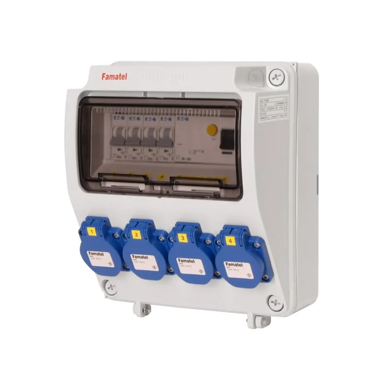 FAMATEL v145 ZSF40000000.1 /3957 Zásuvková skříň IP54 jištěná s chráničem 40/4/003 - přístroje Eaton Nejprodávanější
