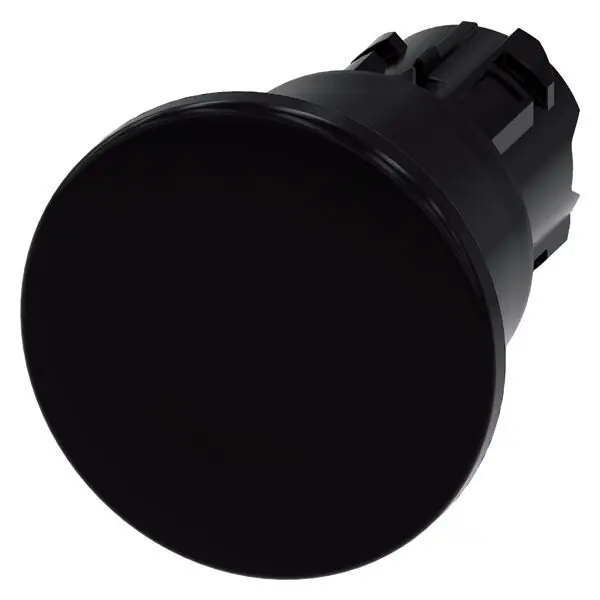 Super Cena SIEMENS 3SU1000-1BA10-0AA0 Mushroom pushbutton, 22 mm, round, plastic, black, 40 mm