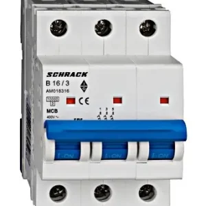 SCHRACK AM018316-- Jistič AMPARO 10kA, B 16A, 3pólový Profesionální