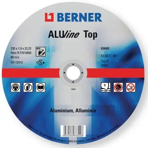 Horká Nabídka BERNER 38493 Řezný kotouč ALUline TOP - 125 x 1,2 x 22,23 mm