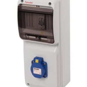 FAMATEL v007-6kA ZSF10000000.0 /3927  Zásuvková skříň IP54 jištěná bez chrániče - přístroje Eaton Sleva