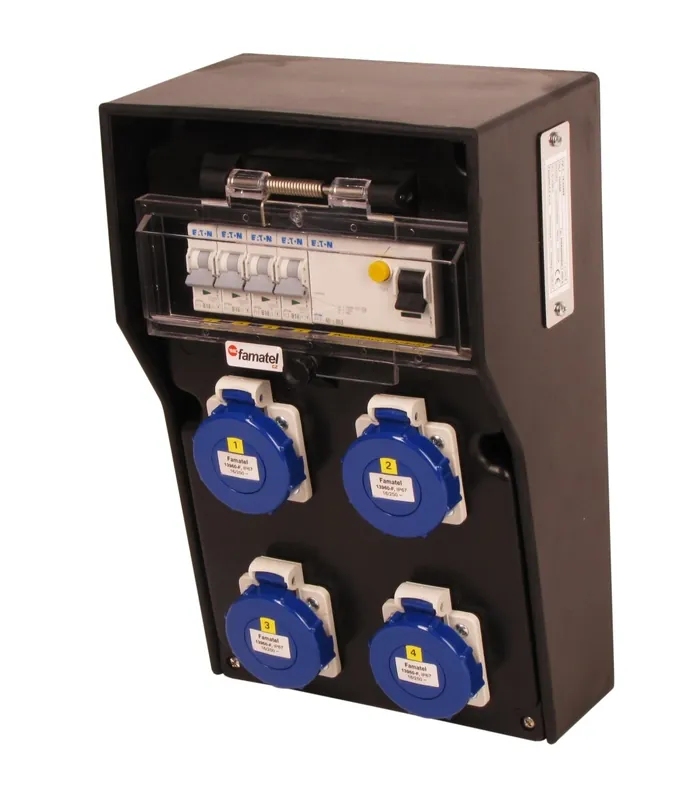 FAMATEL rb3656 RB40000000.1 /4015 Zás.skříň RUBBER BOX IP65 jištěná s chráničem 40/4/00 Horká Nabídka