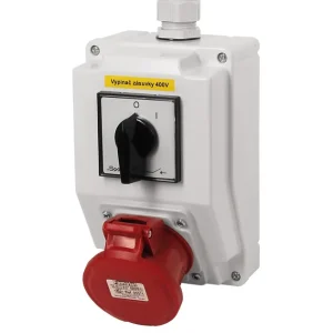 FAMATEL sb001 Zás. krabice se spínačem 0-1 SB001 IP44 1x400V/16A/5 Hromadná Objednávka