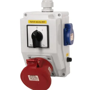 FAMATEL sb015 Zás. krabice se spínačem 0-1 SB015 IP44 1x230V/16A, 1x400V/32A/5 Zlevněný