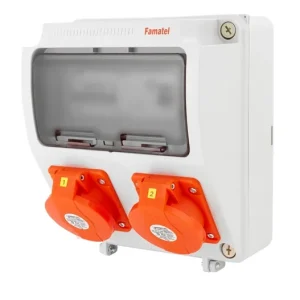 Horká Nabídka FAMATEL v028-6kA ZSF00200000.1 /3957  Zásuvková skříň IP44 jištěná s chráničem 40/4/003 - přístroje Eaton