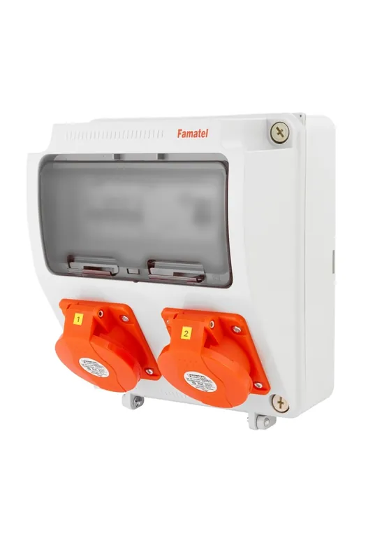 Horká Nabídka FAMATEL v028-6kA ZSF00200000.1 /3957 Zásuvková skříň IP44 jištěná s chráničem 40/4/003 - přístroje Eaton