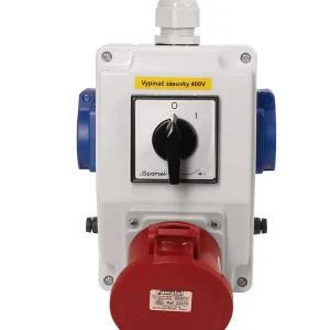 FAMATEL sb025 Zás. krabice se spínačem 0-1 SB025 IP44 2x230V/16A, 1x400V/32A/5 Levný